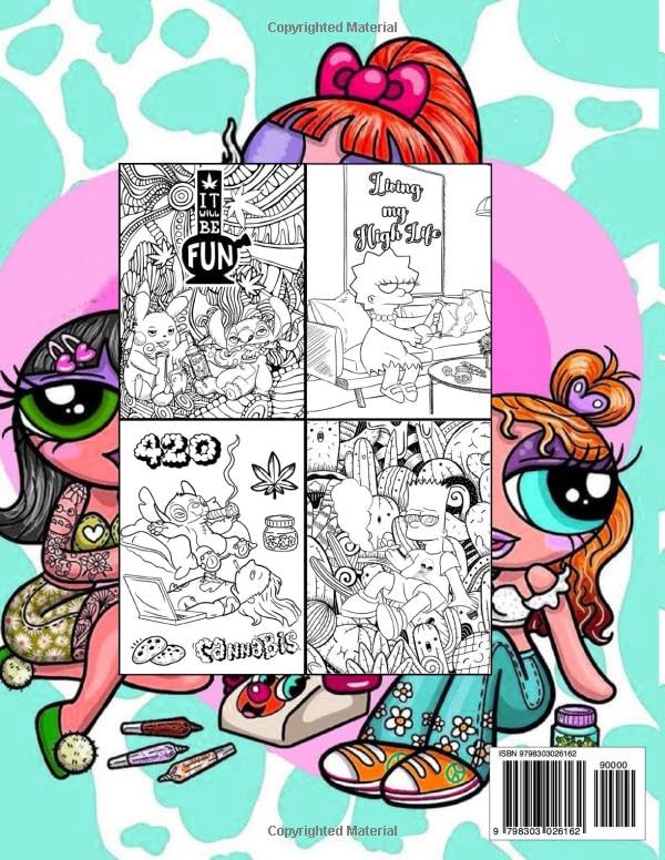 Stoner Coloring Book: Unique Trippy Psychedelic Colouring Pages for Adults - Image 2