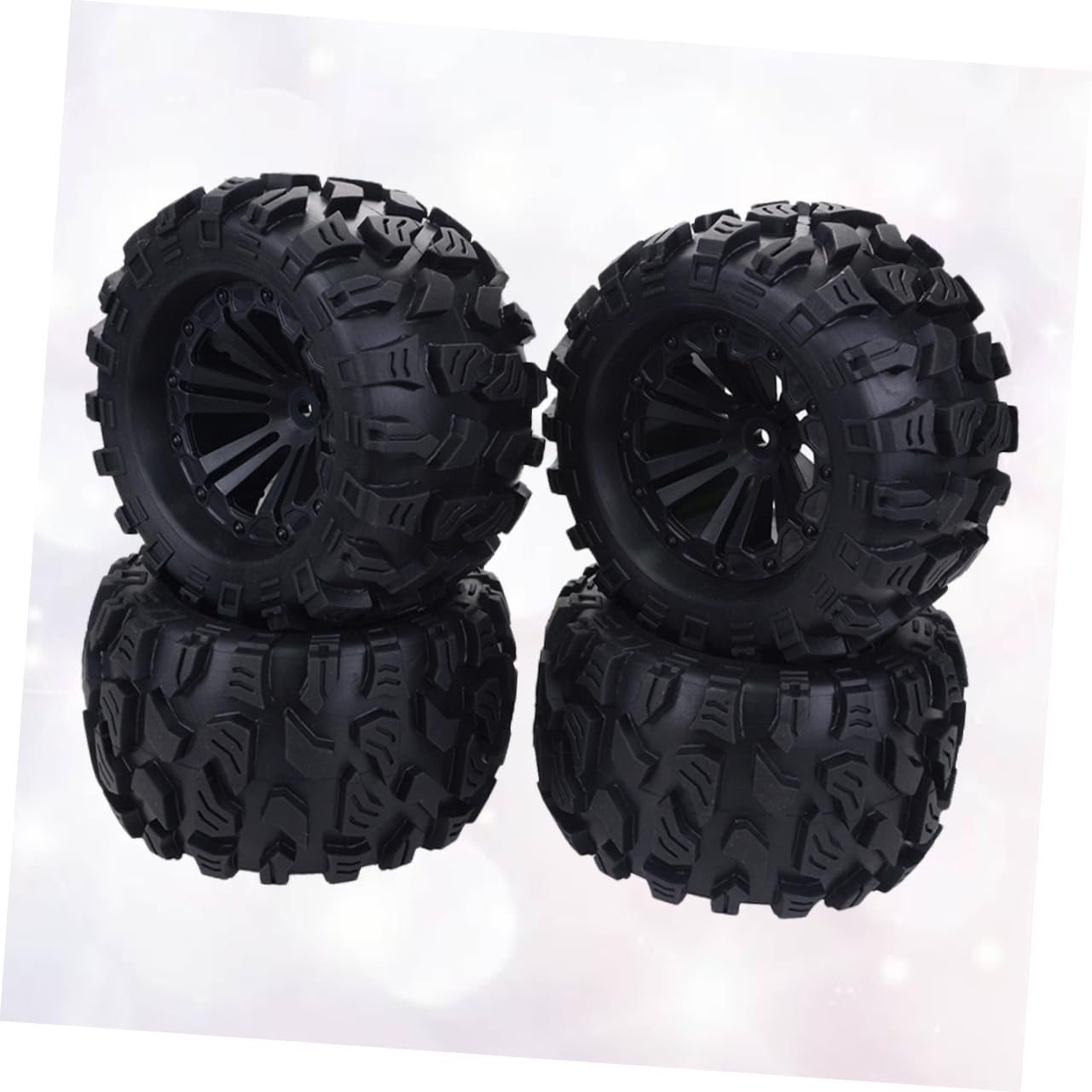 Paire De Roues Pneus RiToEasysports Pour Voiture RC Échelle 1/16 – Caoutchouc Et Jante Plastique