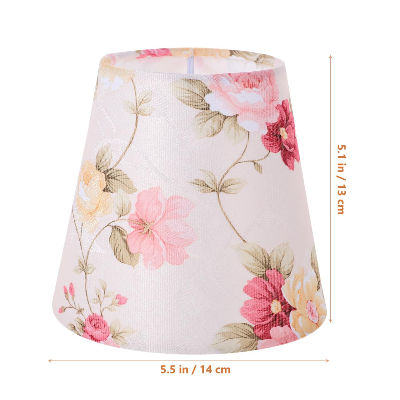 LALAFINA Flower Lamp Shades Barrel Small Floral Pattern Fabric Lampshade for Living Room Bedroom and Dining Room 14X13X9Cm - Image 2