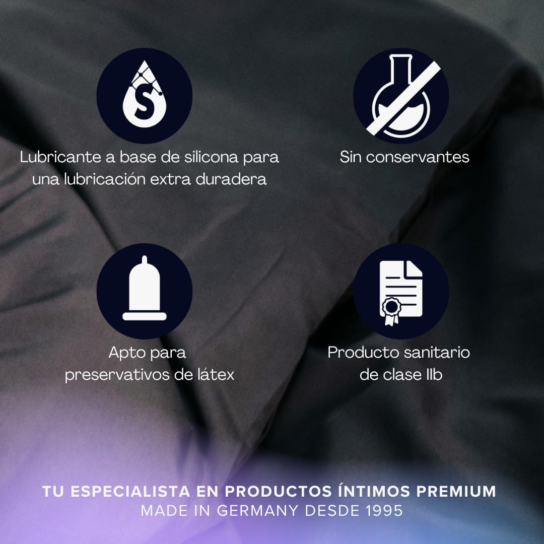 pjur BASIC Silicone - Lubricante de silicona para principiantes - apto para preservativos, no pegajoso - para mujeres y hombres (250ml)