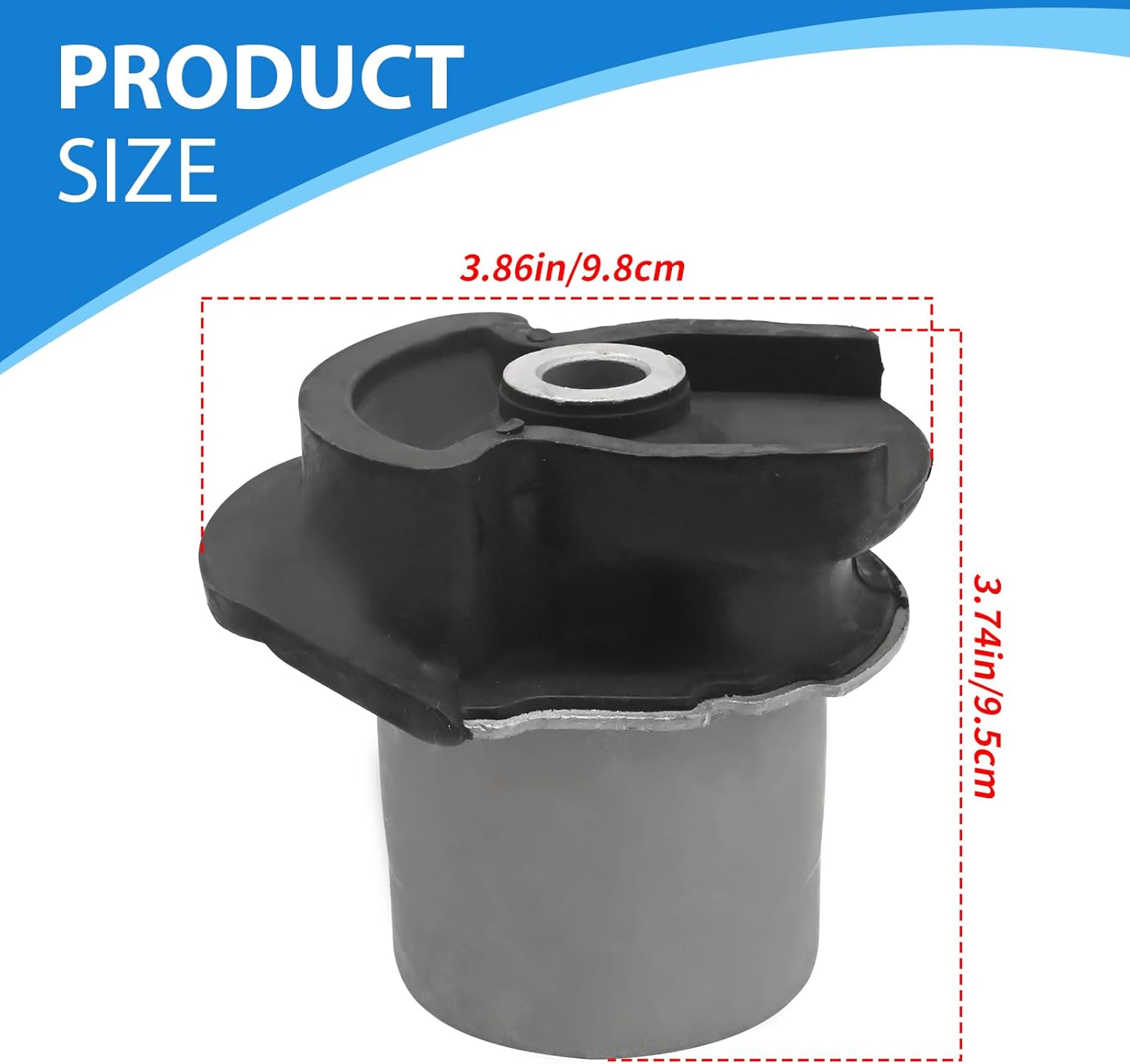 2Pcs 48725-08020 Rear Axle Beam Bushing Kit Left and Right Side, Replacement for Toyota Sienna SE XLE L Base LE CE 2004-2020, Replaces 48725-28080 48725-58030
