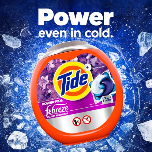 Tide Power Pods with Febreze Laundry Detergent Pacs, 63 Count, Spring & Renewal Scent, All-Day Freshness - image 5