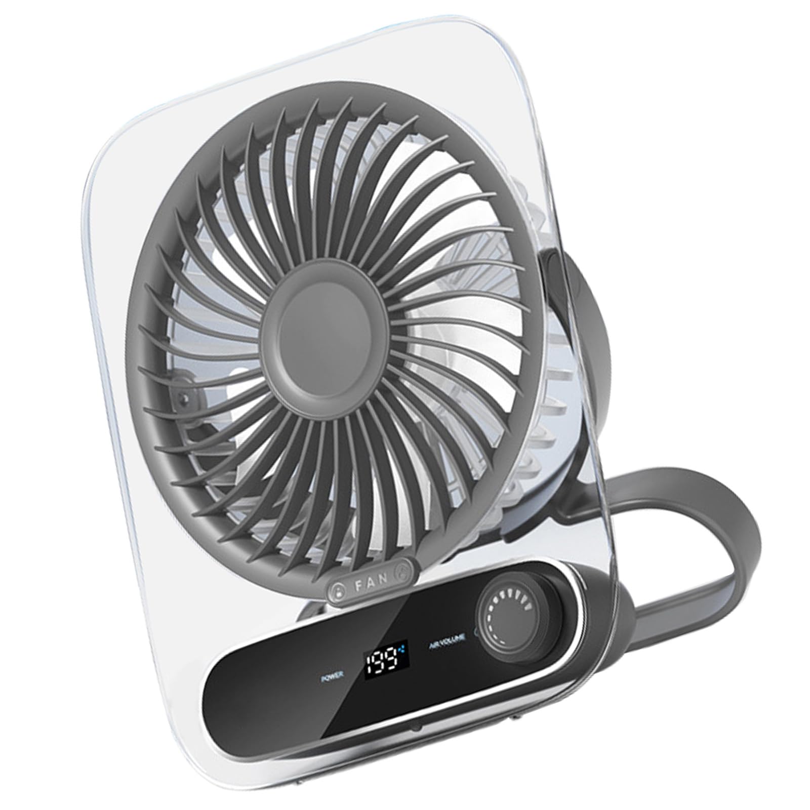 NRVTRE Multifuntional Small Fan Efficient Cooling Fan Adjustable Speed Texture Suitable for Travel Outdoor Use Thin
