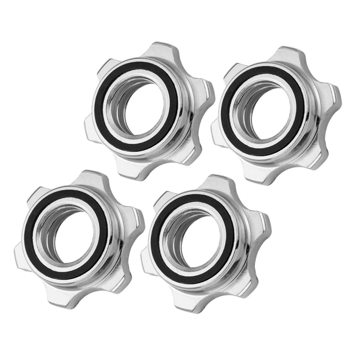 KICHOUSE Dumbbell Barbell Nuts Anti- Collar Nuts 2.5cm Security 4pcs Barbell Parts
