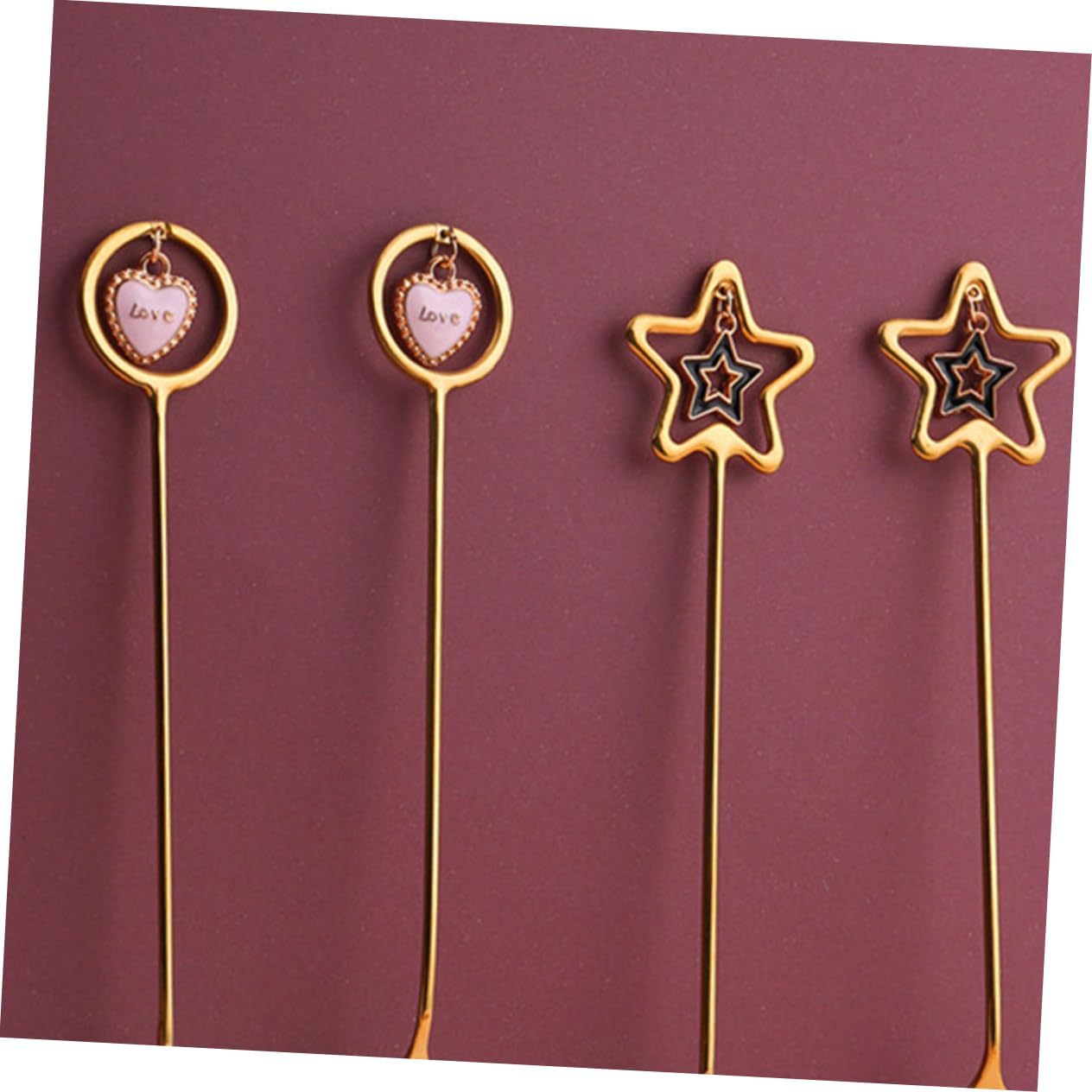 Zerodeko 18 Pcs Xmas Spoons Set Stainless Steel Stirring Spoons Mirror Finish for Afternoon Tea Special