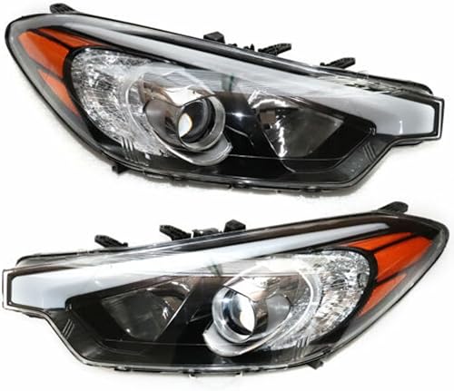 Cbhfmljd Faros delanteros halógenos para KIA Forte KoupForte5 2014-2016, montaje de faros delanteros para KIA Forte5 2014 2015 2016 92102A7200 lado