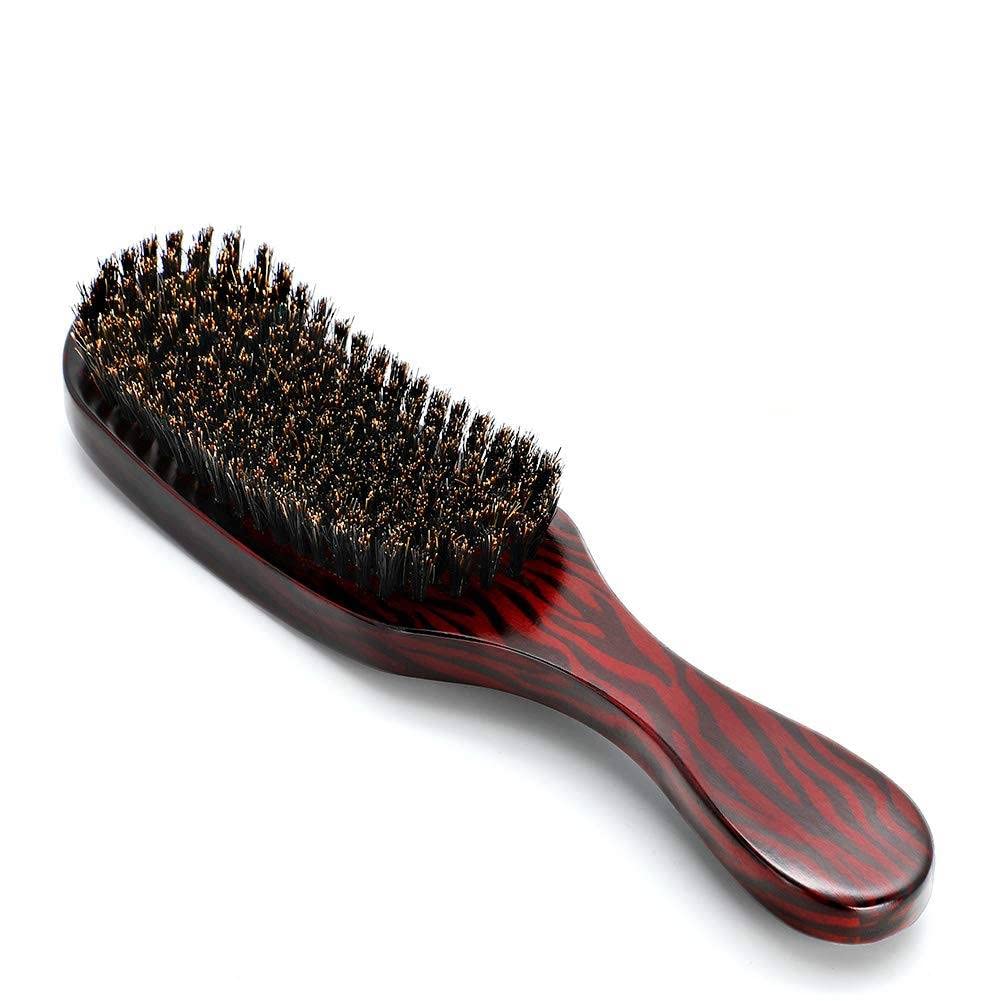 Cepillo de Pelo Cerdas Jabalí, Madera Cerda Barba con 100% Suave Jab para Peinar Jabalí Natural Juego el pelo Cepillos Cabello Limpieza Alisar Masajear cabello Desenredar Mejorar Brillo