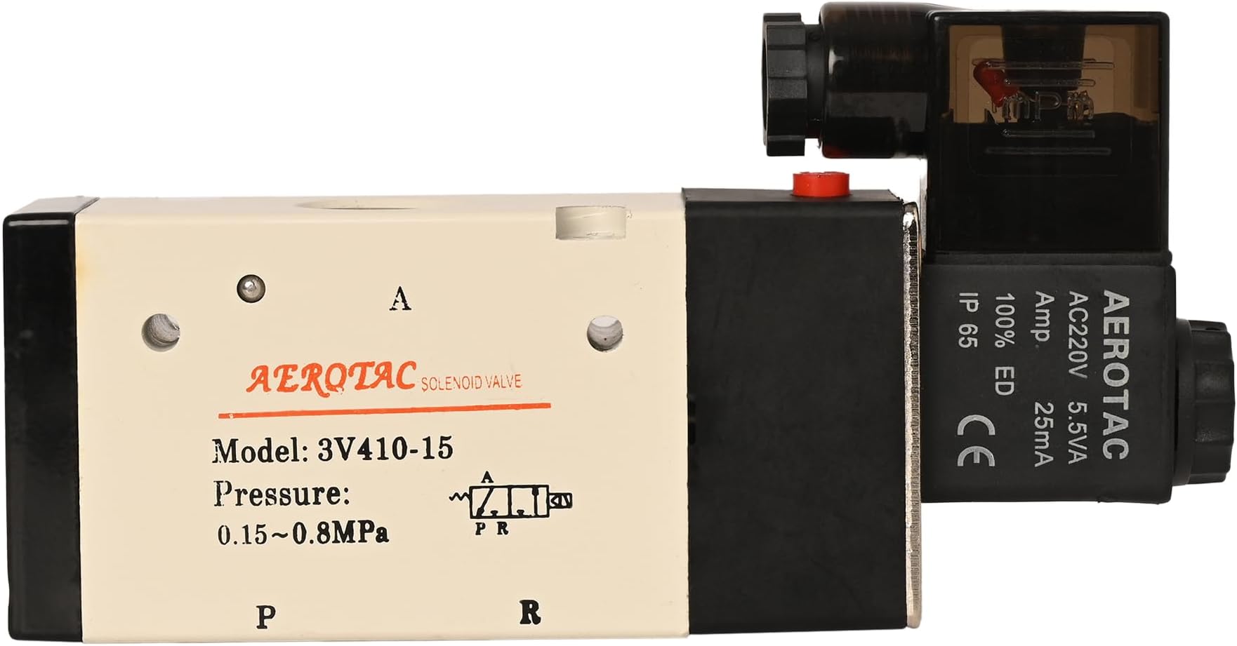 HYCO Solenoid Air Control Pneumatic Valve Internally Piloted Acting Type Single Electrical Control (1/2" 3/2 WAY (3V 410-15))