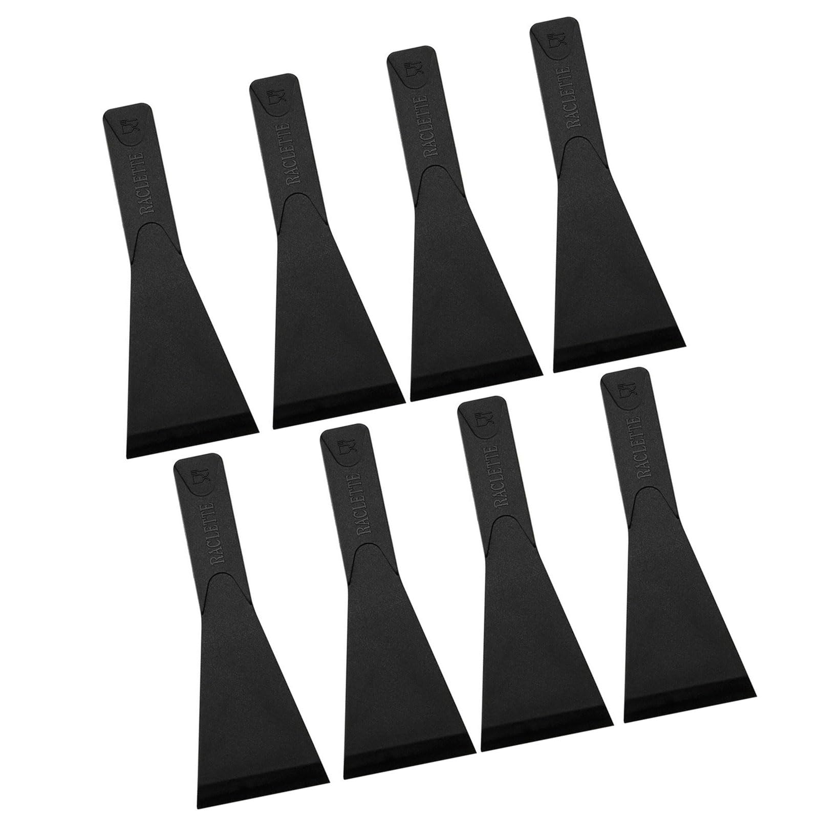 Buxuaaaa 8Pieces Durability Nylon Scrapers for Cheese Fondue Pancakes and Various Culinary Tasks Raclette Spatulas Food Grade Cheese Spatula