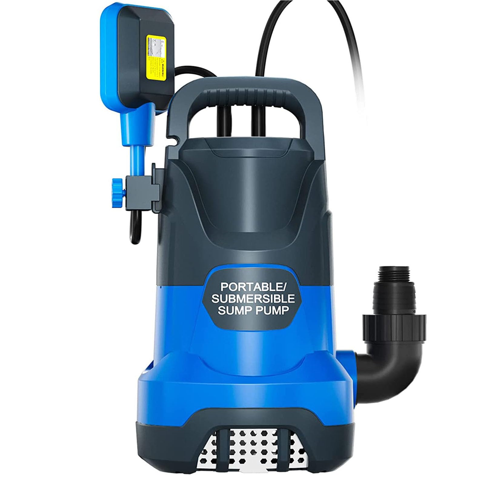 Submersible Water Automatic Sump Pump 1.1HP Clean/Dirty Water Removal Pump 5000PGH With Float Switch Electric Portable Transfer Water Pump for Swimming Pool Garden Pond Basement Draining