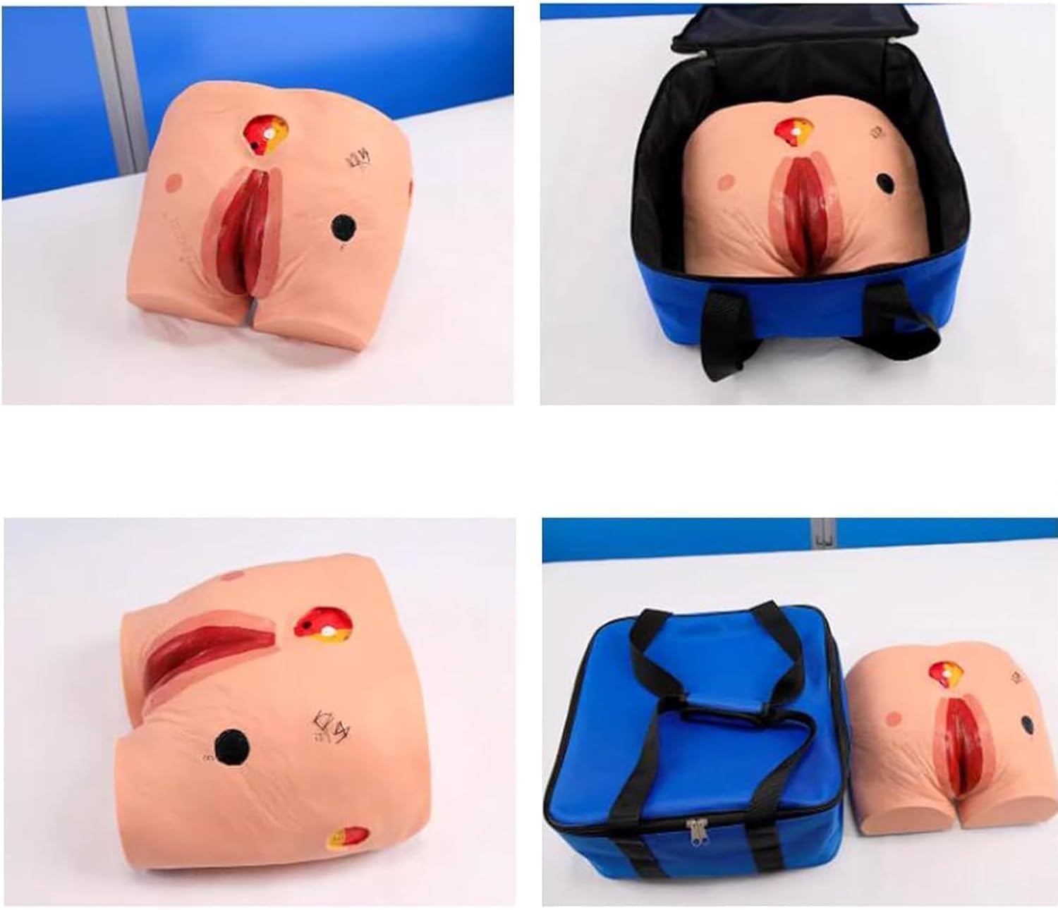 Decubitus Ulcer Care Model Pressure Sore Wound Nursing Training Model, Senior Pressure Ulcers Manikin, for Bedridden Disabled Nursing Display Teaching Training.