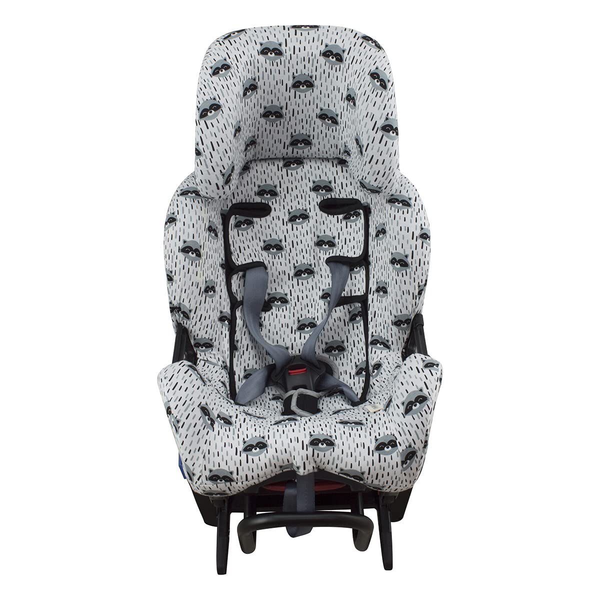 JYOKO KIDS Rivestimento in cotone per seggiolino auto compatibile per Klippan Kiss 2 e Plus (RACCOON TOWN)