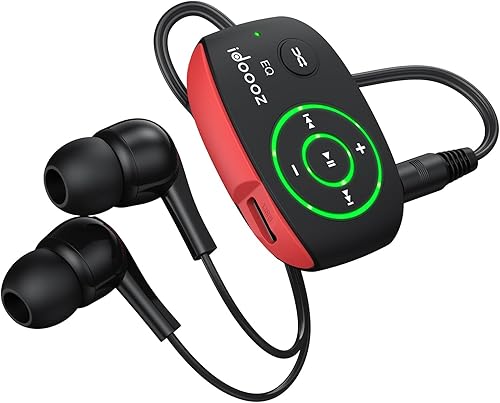 Reproductor MP3 con luz LED, idoooz X2 8GB Mini MP3 reproductor de música, reproductor de MP3 con clip para deportes, gimnasio, correr, calidad de