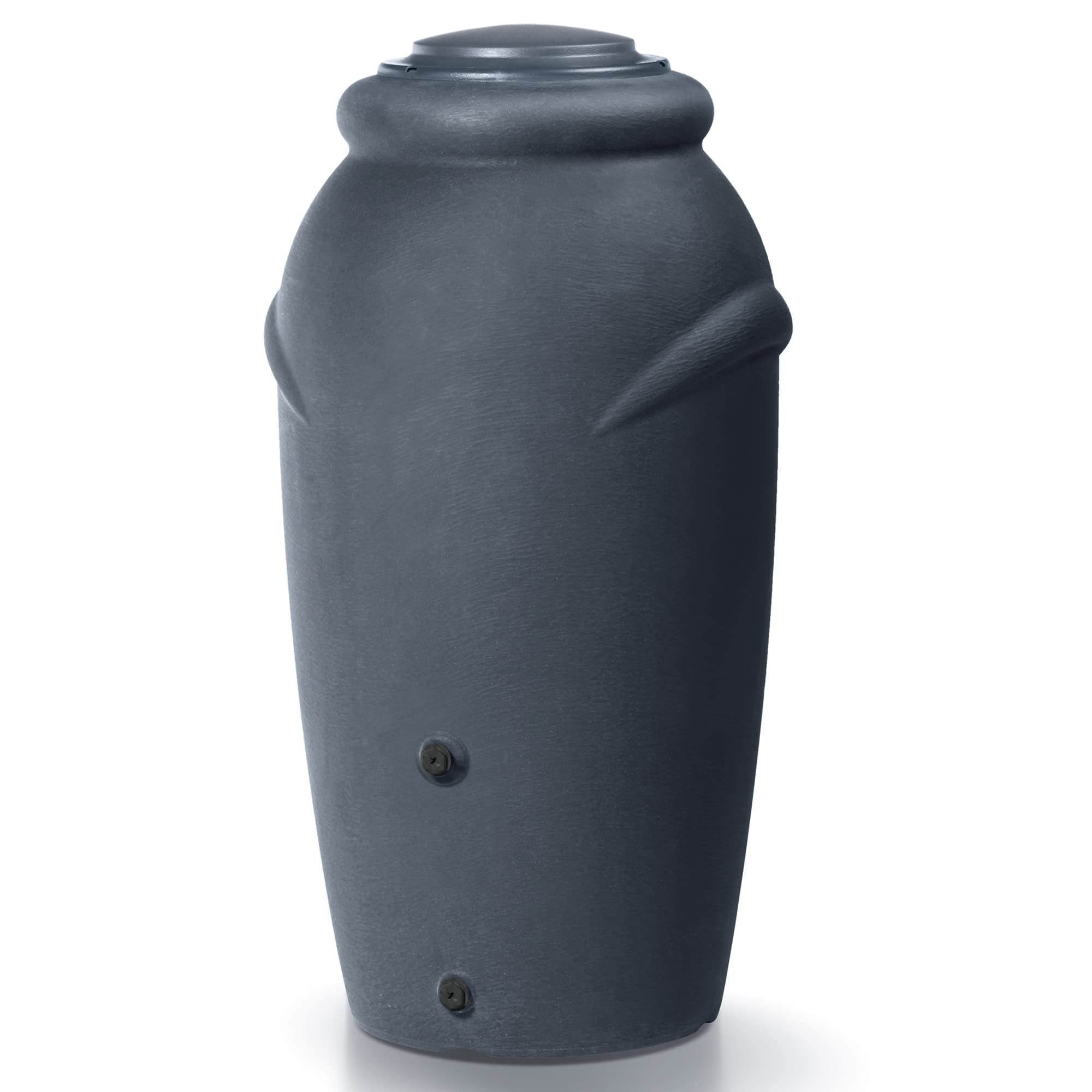 Prosperplast Deszczowa beczka wodna 210l Aquacan Baby z tworzywa sztucznego w kolorze Antracyt 59,6 x 56 x 118,3 cm + zestaw akcesoriów