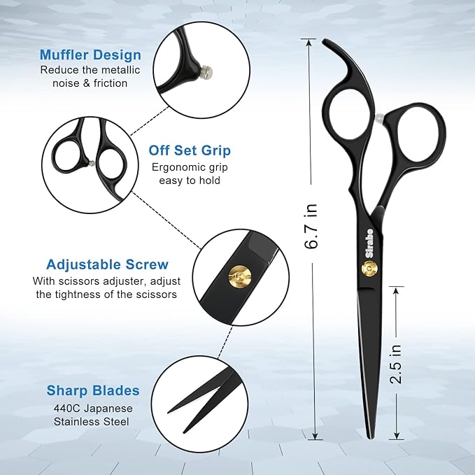 🔥10-Piece Hair Cutting Scissors Set for Perfect Hair at Home!✂️