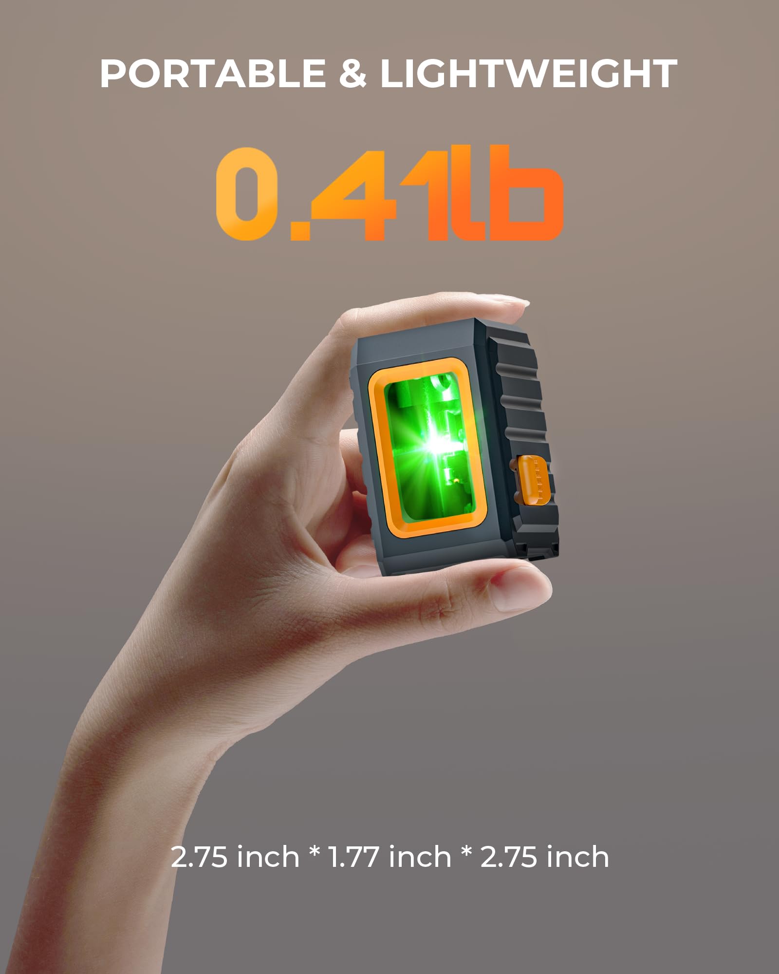 Niveau laser vert CIGMAN avec nivellement automatique et mode manuel, mode impulsion de 30 m, 4 niveaux de luminosité, haute précision ± 0,3 mm/1 M, comprend des piles AA et un support