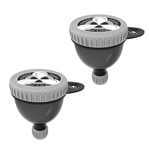 Embudo de proteínas, embudos de suplemento sin BPA, contenedor Fill N Go para viajes, accesorio de embudos ligeros (2, 2.4 fl oz)
