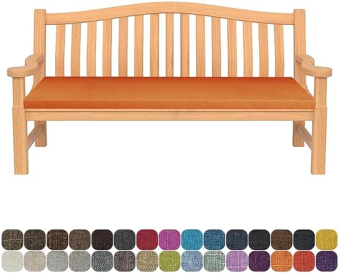 Bench Cushion Outdoor/Indoor Patio Porch Swing Cushions Bay Window Seat Furniture Cushion Non-Slip with Zipper(Agate,47x13x2in)