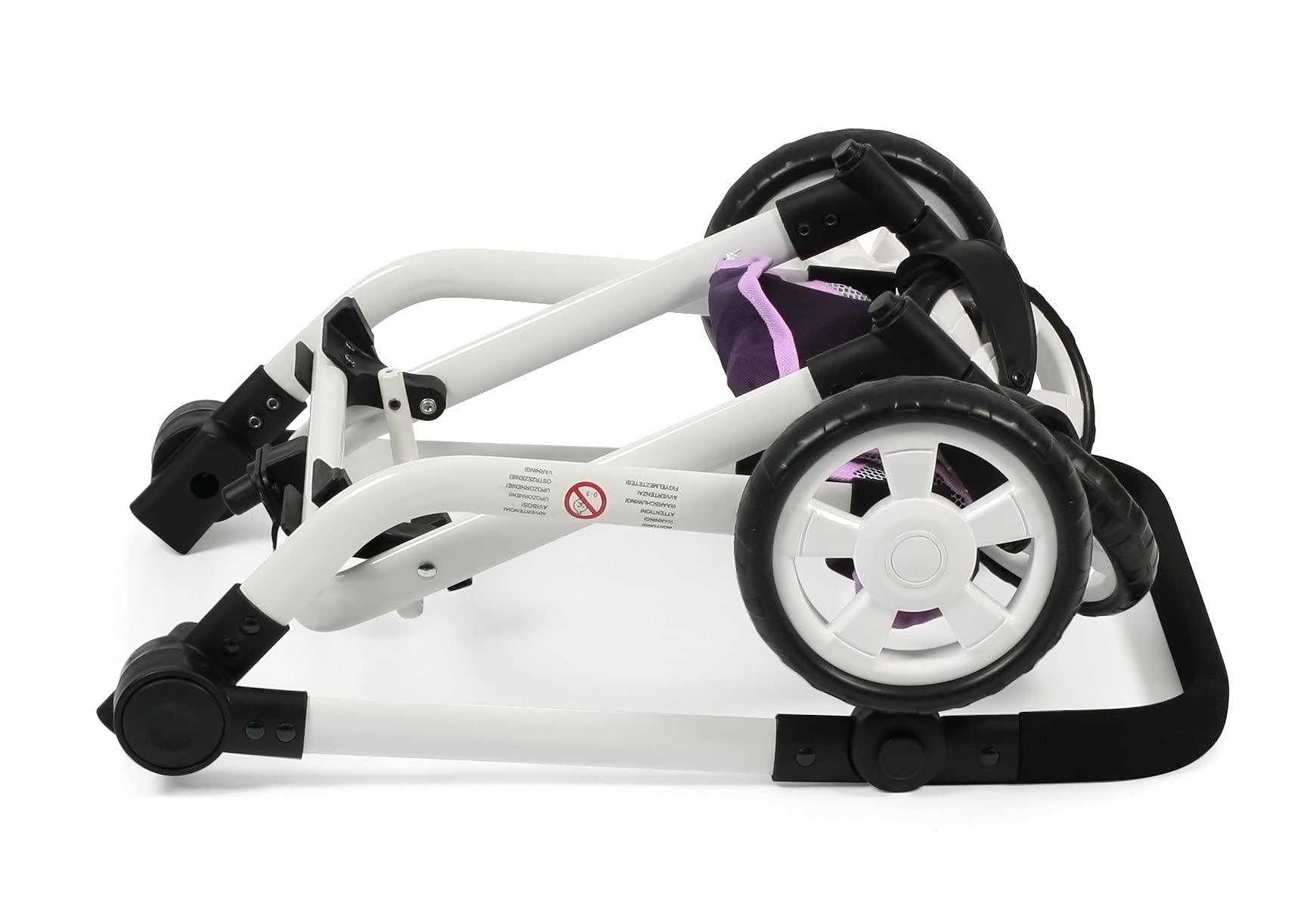 Bayer Chic 2000 - Passeggino per bambole Mika, passeggino combinato 2 in 1 per bambini dai 4 agli 8 anni, stelle lilla