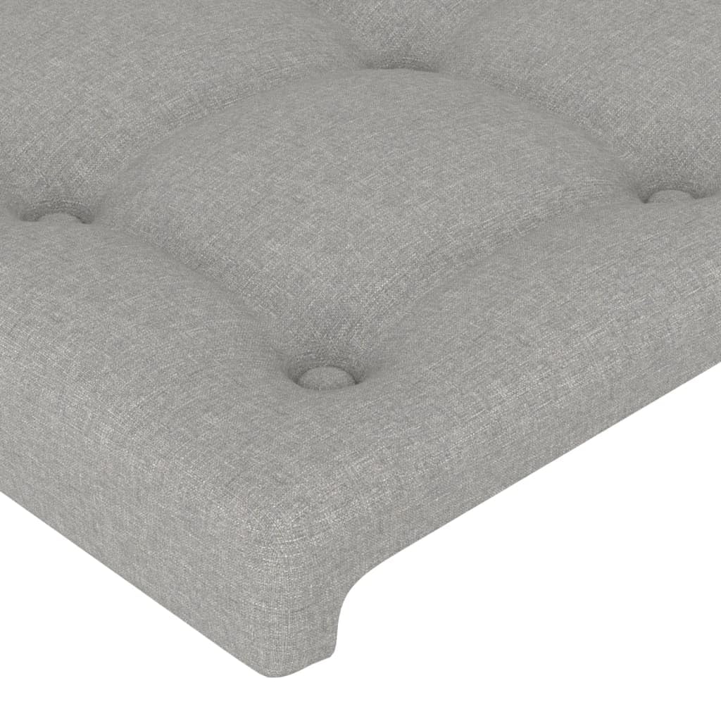 Cabecero de cama LED gris claro, 80 x 5 x 118/128 cm, altura ajustable con tiras USB RGB, cojín de tela resistente, cojín de pared moderno, adecuado para jóvenes y adultos en el dormitorio