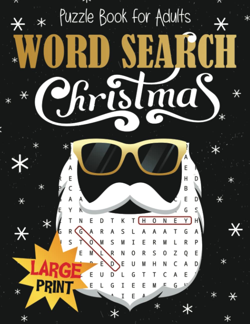 Christmas Word Search Puzzle Book for Adults Large Print: Funny, Xmas Categories. Brain Exercise, Entertainment, and Relaxation in One! Appropriate for Teens to Seniors A4