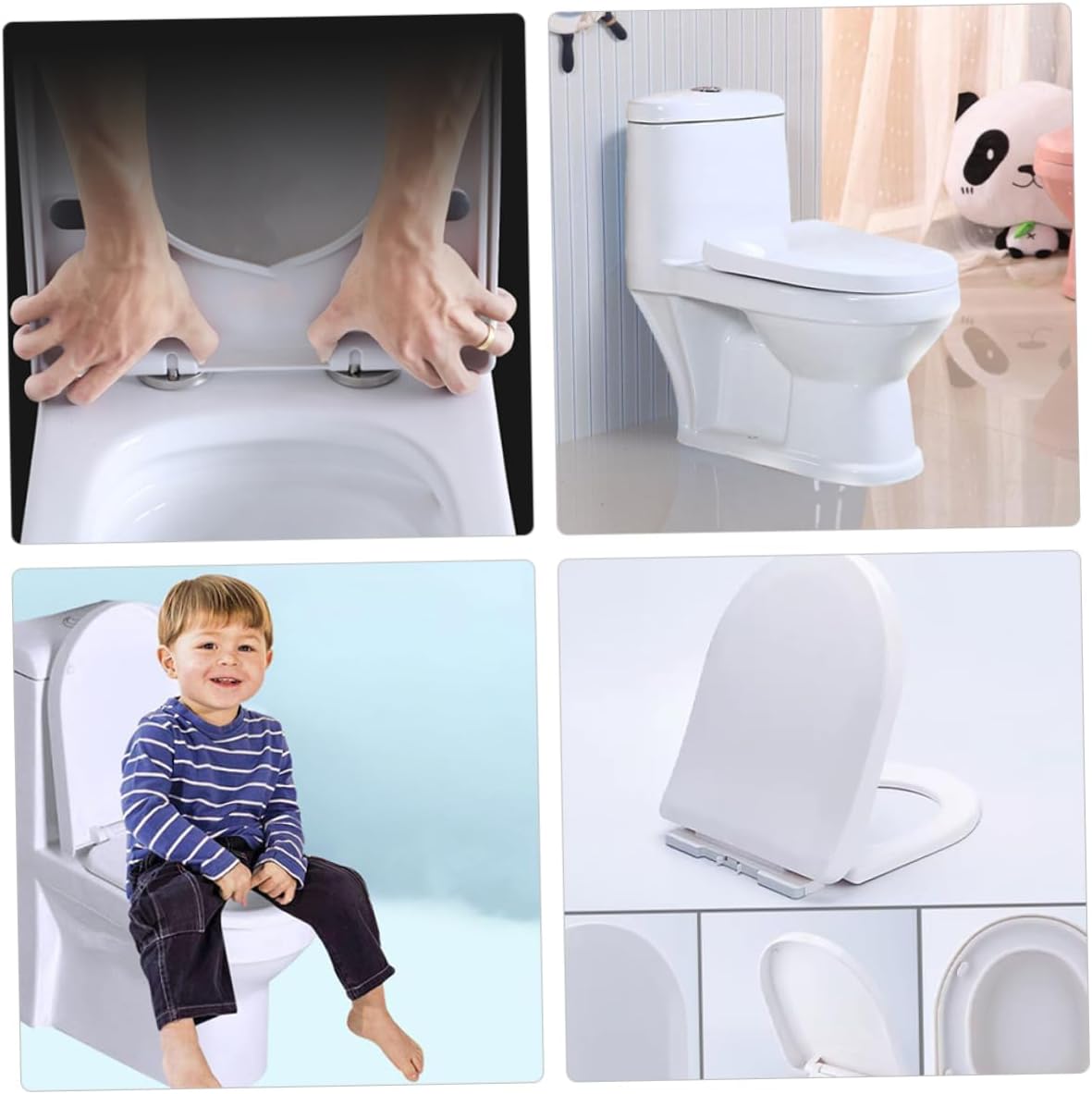 Potty Training Seat for Toilet Seat with Smooth Edges Easy to Install Portable Shaped Design for Independent Toilet Use
