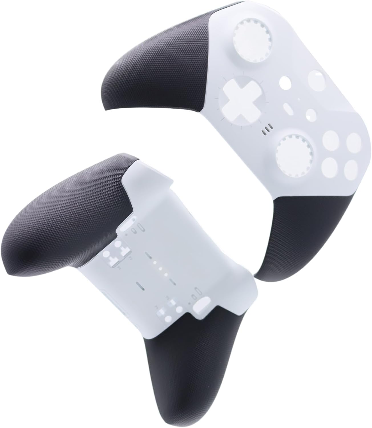 Deal4GO Back Shell Case w/Front Housing Cover Faceplate kit Replacement for Xbox One Elite 2 Series Controller Model 1797 (White)