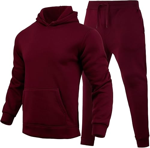 Miniatura 4 de Conjunto deportivo con capucha para hombre, sudadera con cremallera empalme, pantalones deportivos, ropa deportiva con cremallera