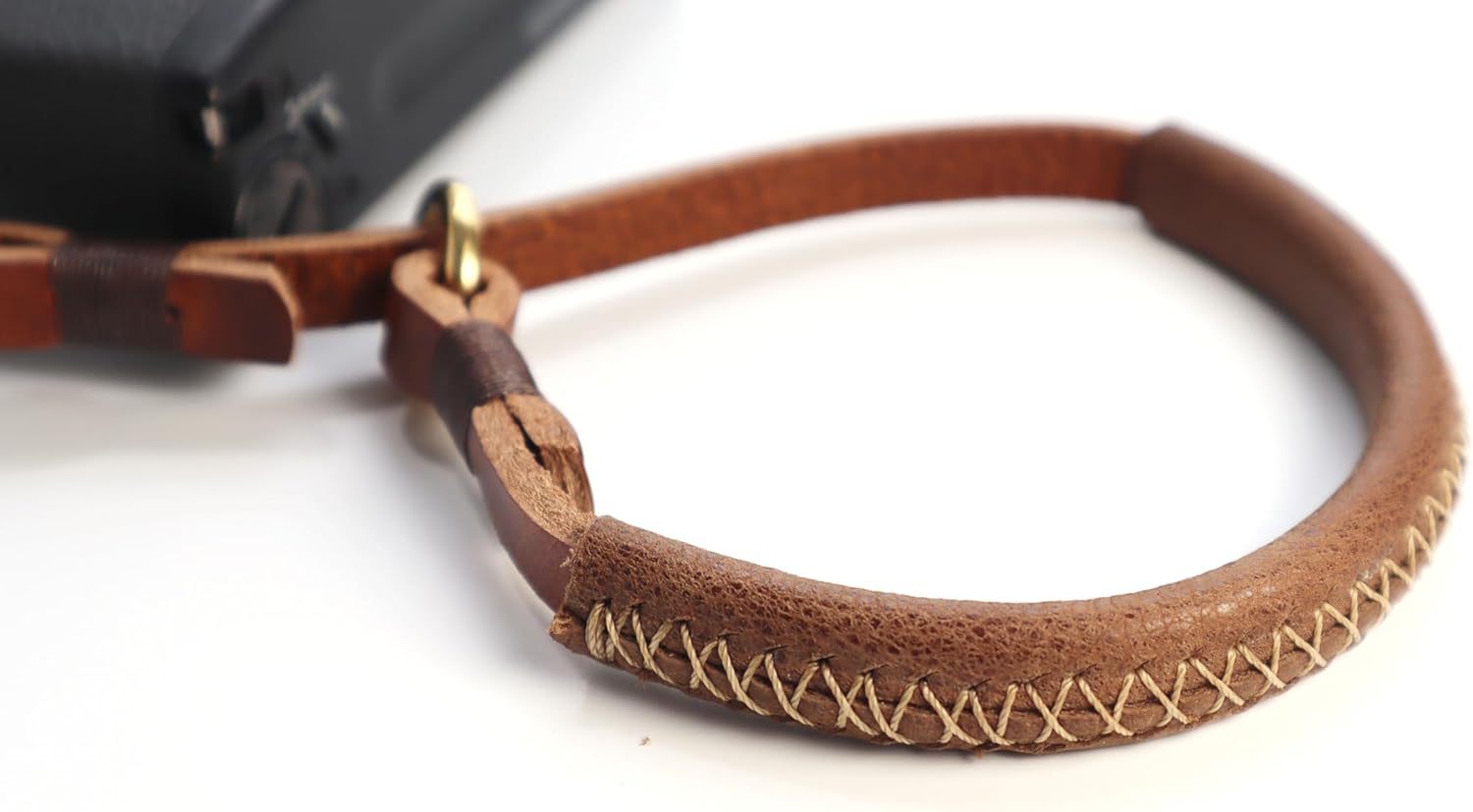Leather Camera Wrist Strap - Handmade Top-Grain Hand Strap for Ricoh GR III/IIIx, Fuji X100VI/V, Sony RX100 VII - Thin Vintage Film Camera Cuff for Street Photography