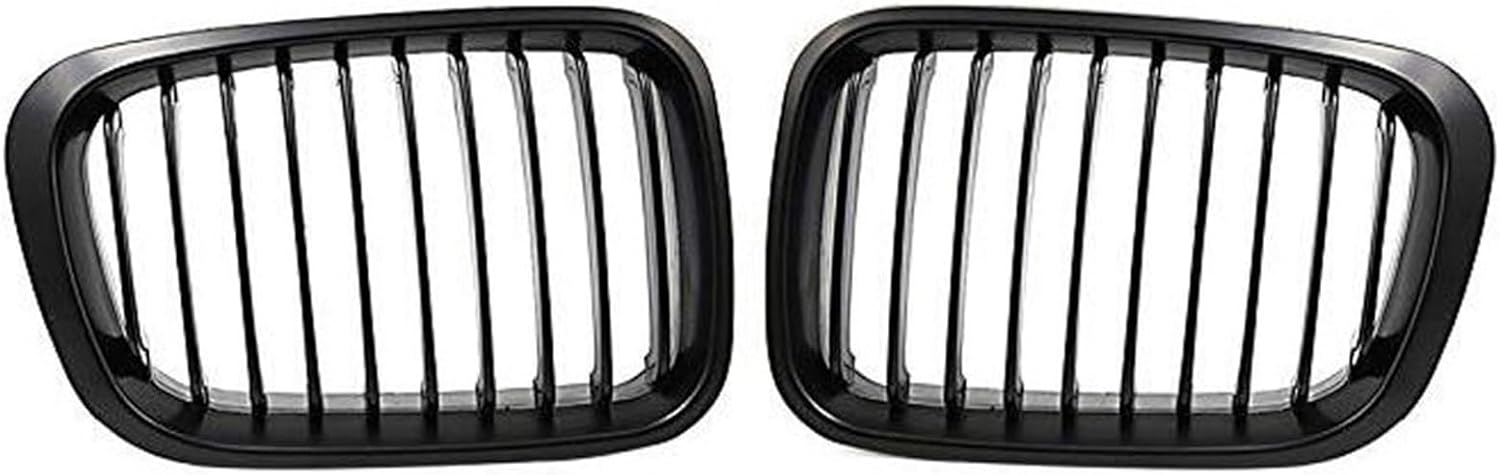 Matte Black Kidney Grille Grill Compatible with BMW 3 Series 1998-2001 E46 320i 325i 328i 330i 4 Door Sedan