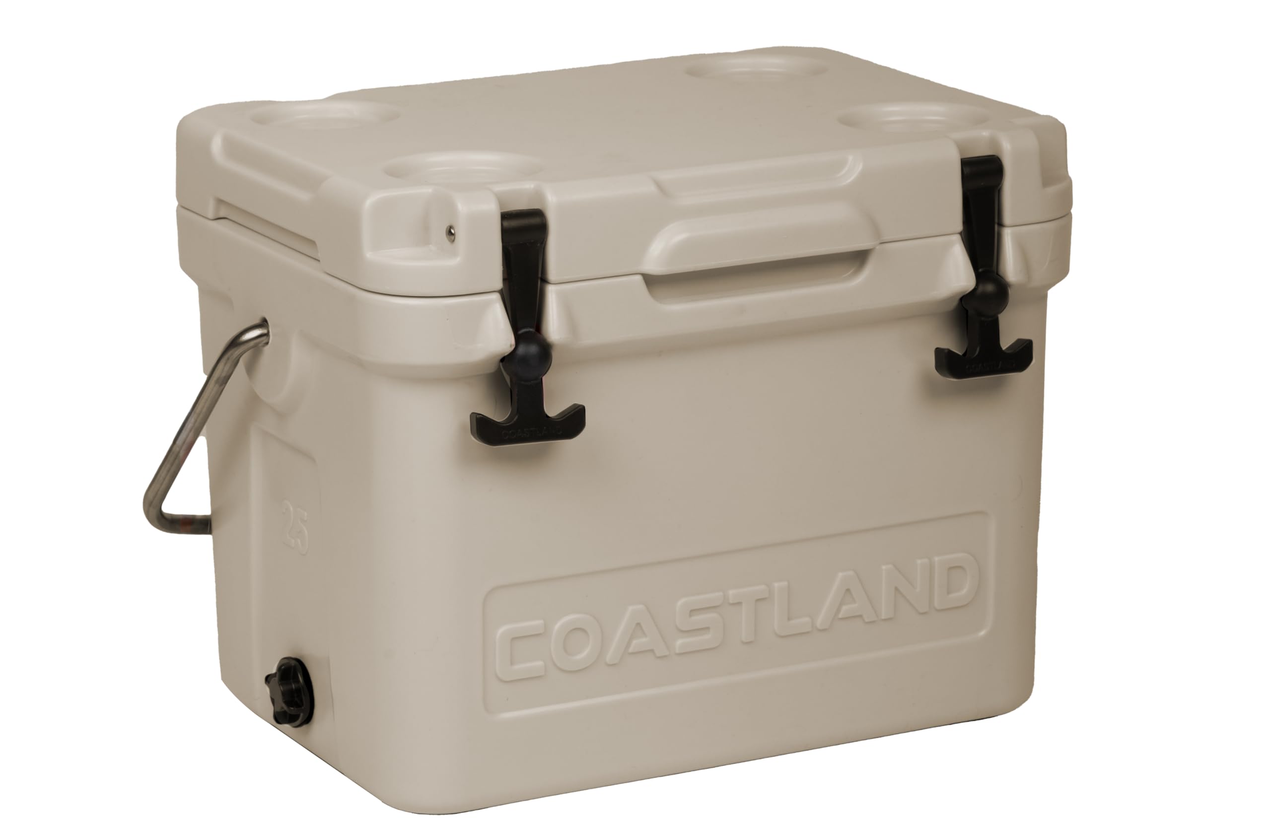 Coastland Bay Series Cooler Premium Everyday Use Insulated Rotomolded Cooler, piccola cassa del ghiaccio per spazi ristretti, partite di calcio e portelloni posteriori