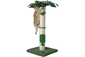 MEECOOL 34" Tall Cat Scratching Post - Heavy Duty and Extra Thick Cat Scratcher