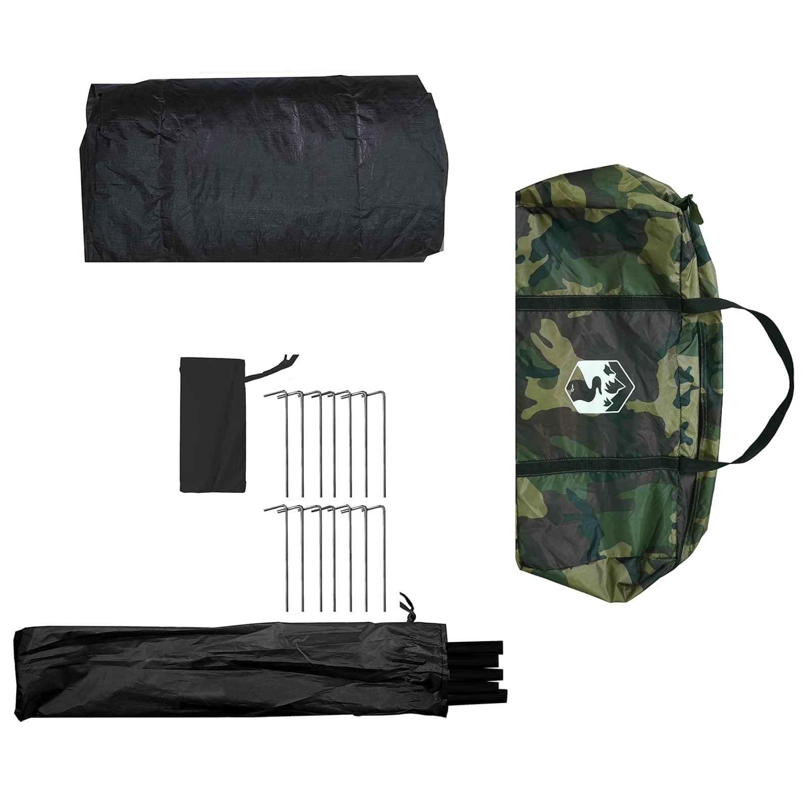 Tenda da pesca per 5 persone, mimetico
