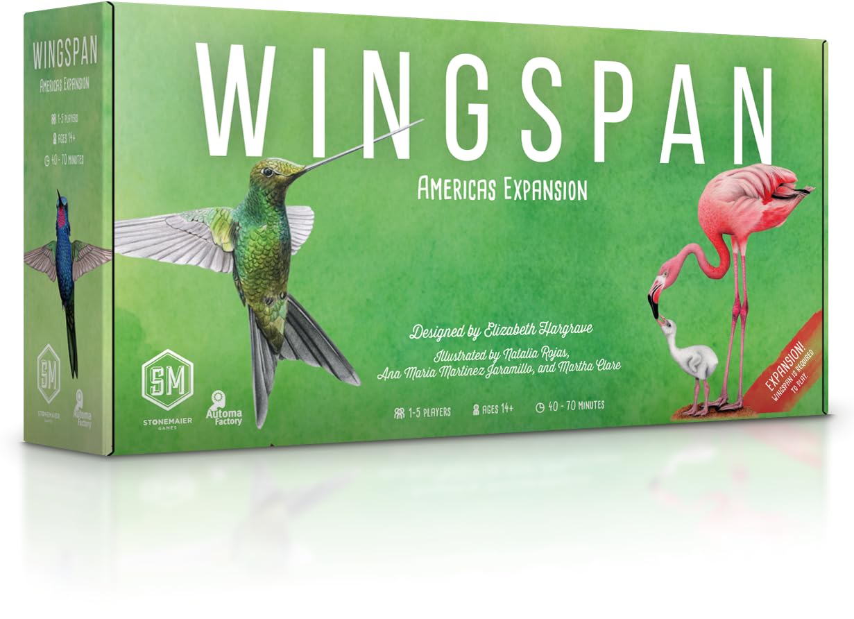 Stonemaier Games | Wingspan Americas Expansion | Board Game | Ages 14+ | 1-5 Players | 60-90 Minutes Playing Time