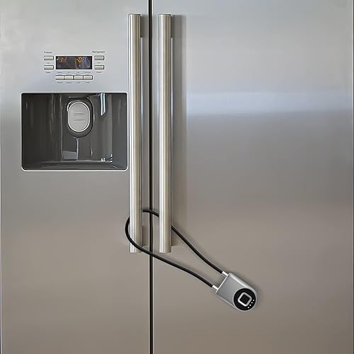 Miniatura 8 de Candado inteligente de cable de huellas dactilares, 6 pulgadas de largo con aplicación Bluetooth de huellas dactilares, biométrico sin llave,