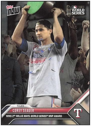 COREY SEAGER 2023 Topps NOW #1079 MVP World Series Champions Rangers NM+-MT+ MLB Baseball PR2244