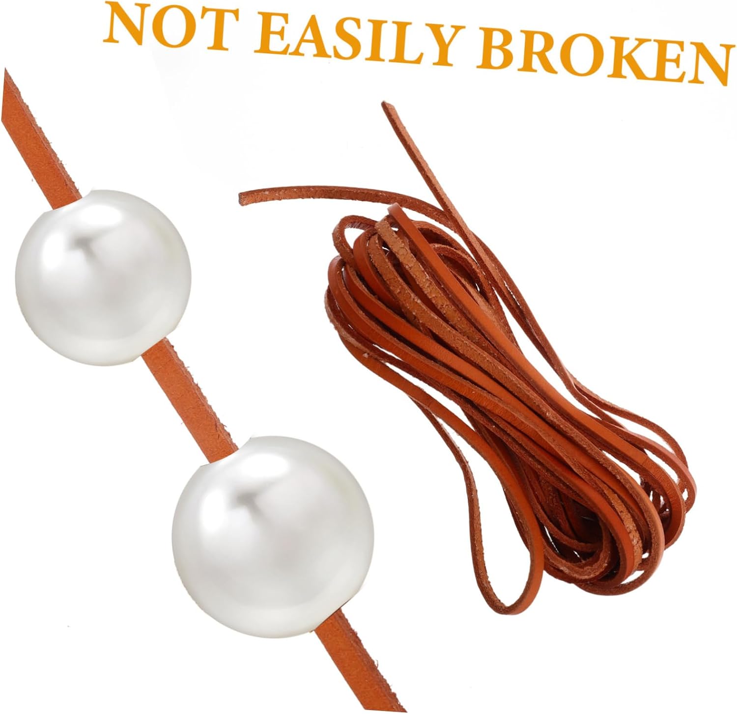 Leather Cord for Jewelry Making String for Bracelets and Necklaces Light Brown Rope for Crafts Fashion Accessories and Art Projects