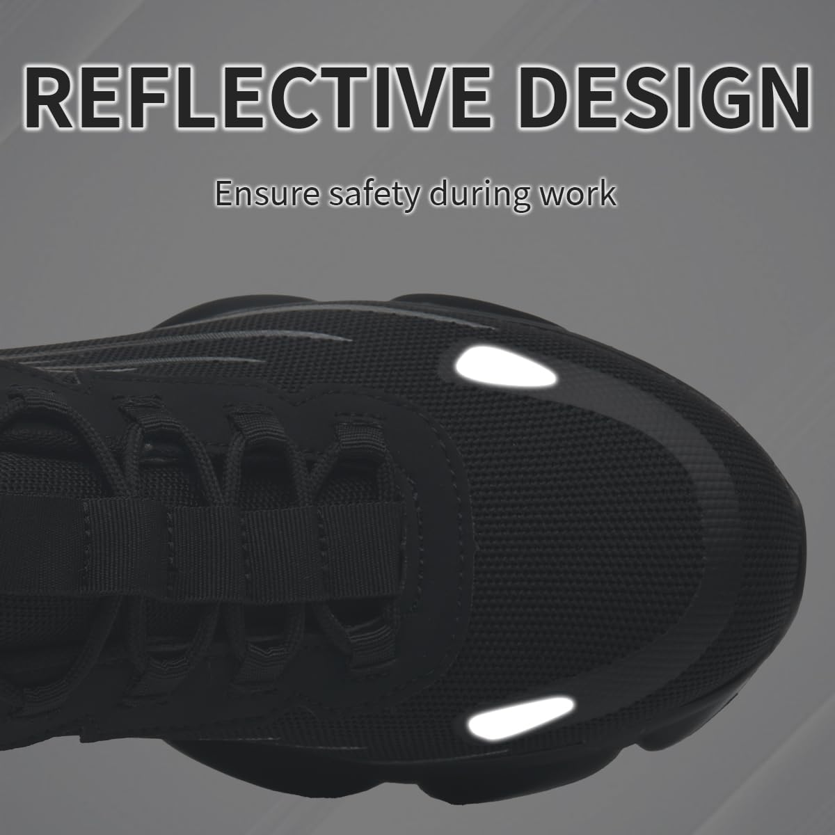 Mens Steel Toe Safety Work Shoes Trainers Sneakers Puncture Proof Anti Smashing Non Slip Breathable Comfortable Fashion