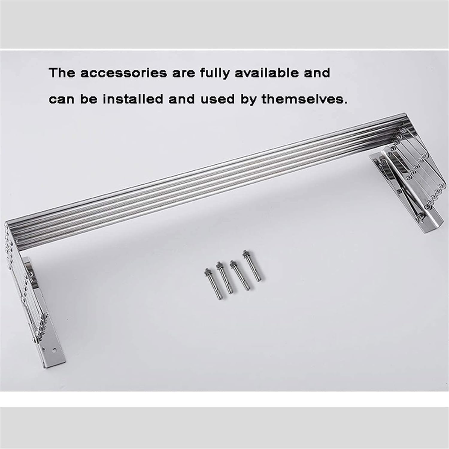 304 Stainless Steel Telescopic Wall Mounted Bath Towel Rack for Bathroom Toilet Balcony Expandable and Space Saving