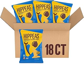 Hippeas Chickpea Tortilla Chips, Rockin’ Ranch, 1 Ounce (Pack of 18), 3g Protein, 3g Fiber, Vegan, Gluten-Free, Crunchy, P...