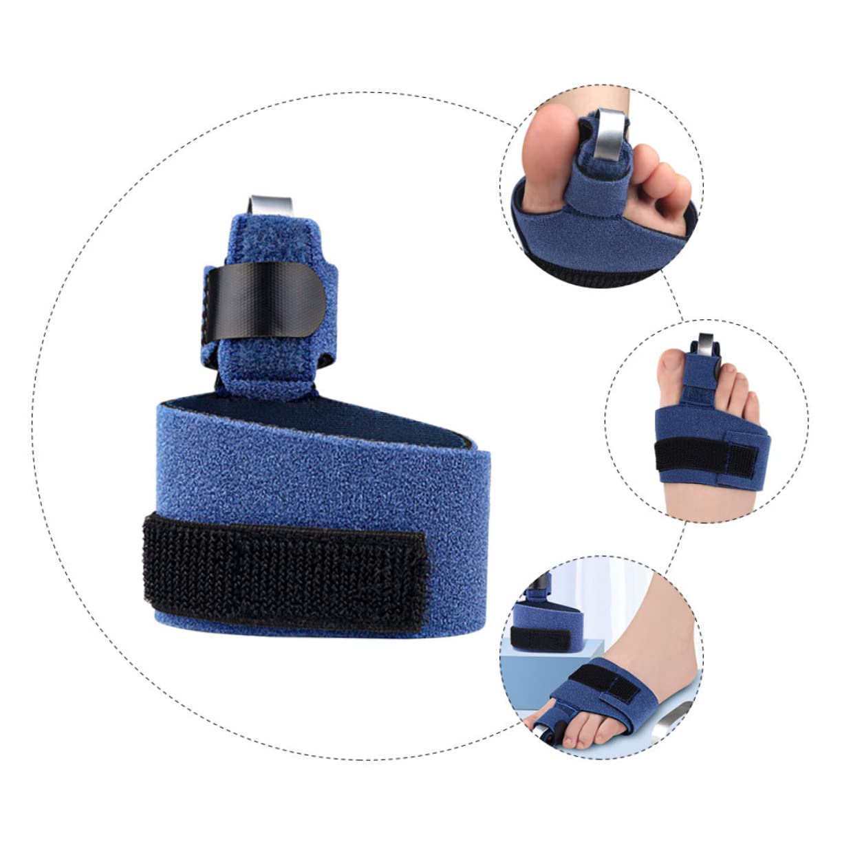 Skin Friendly Toe Brace for Big Toe Portable Splint for Relief Support for Joint Injuries for Sports