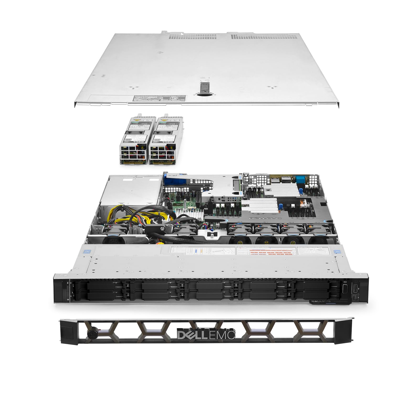 Dell PowerEdge R440 NVMe Server 2.10Ghz 32-Core 64GB 10x Caddies LCD Bezel (Renewed)