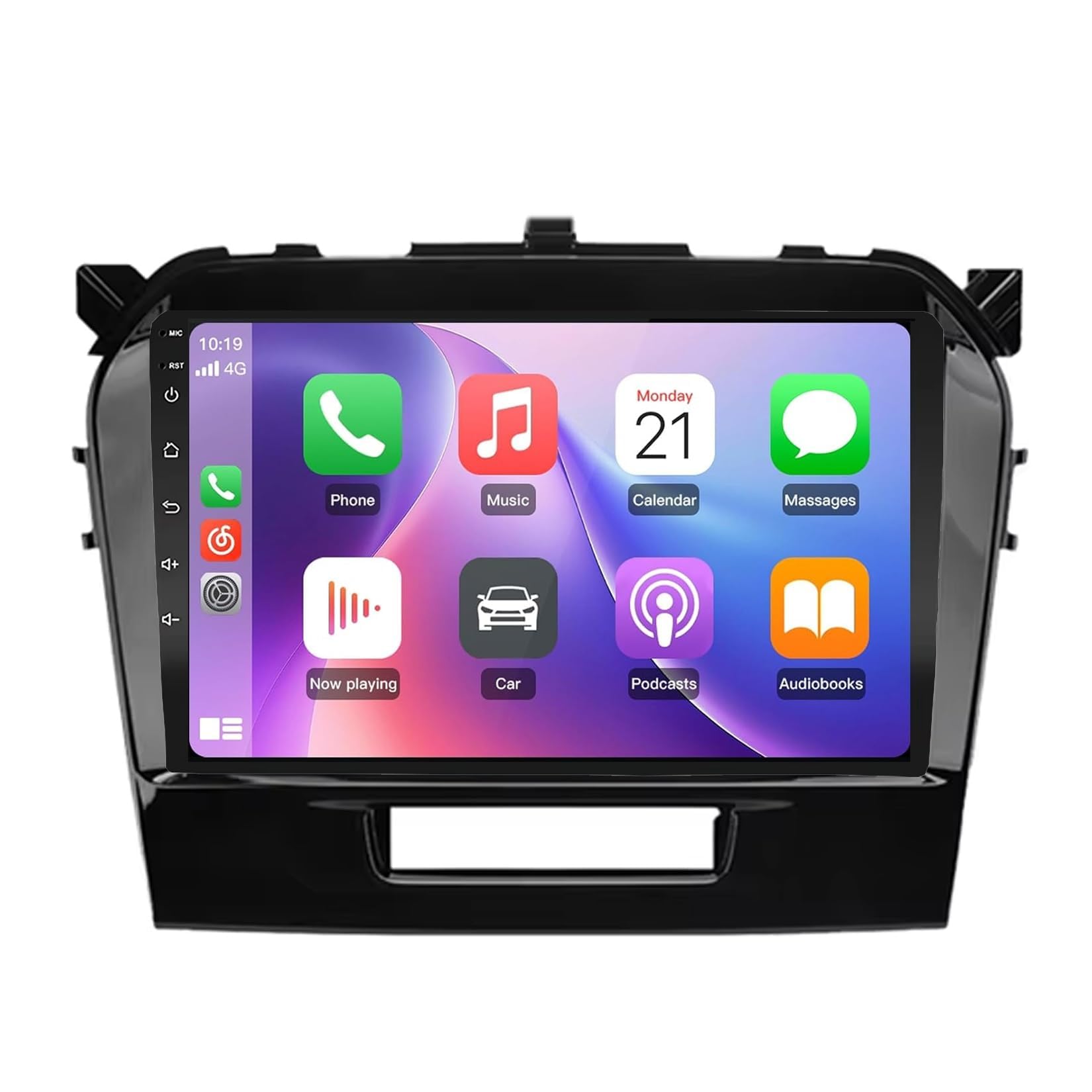 BCBSYCJP Car Radio with Wireless CarPlay Android Auto for Suzuki Vitara 2015-2019 9 Inch Stereo Mirror Link Bluetooth with Android Auto Carplay Wireless WIFI FM GPS,8 Core 4+64G
