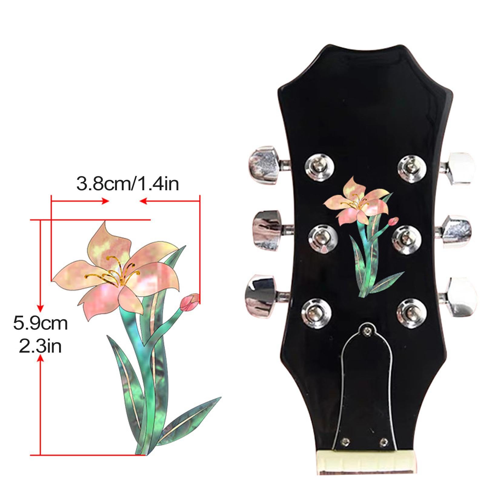 Rose Magnolia gitaar body stickers | Bass Decor, Board