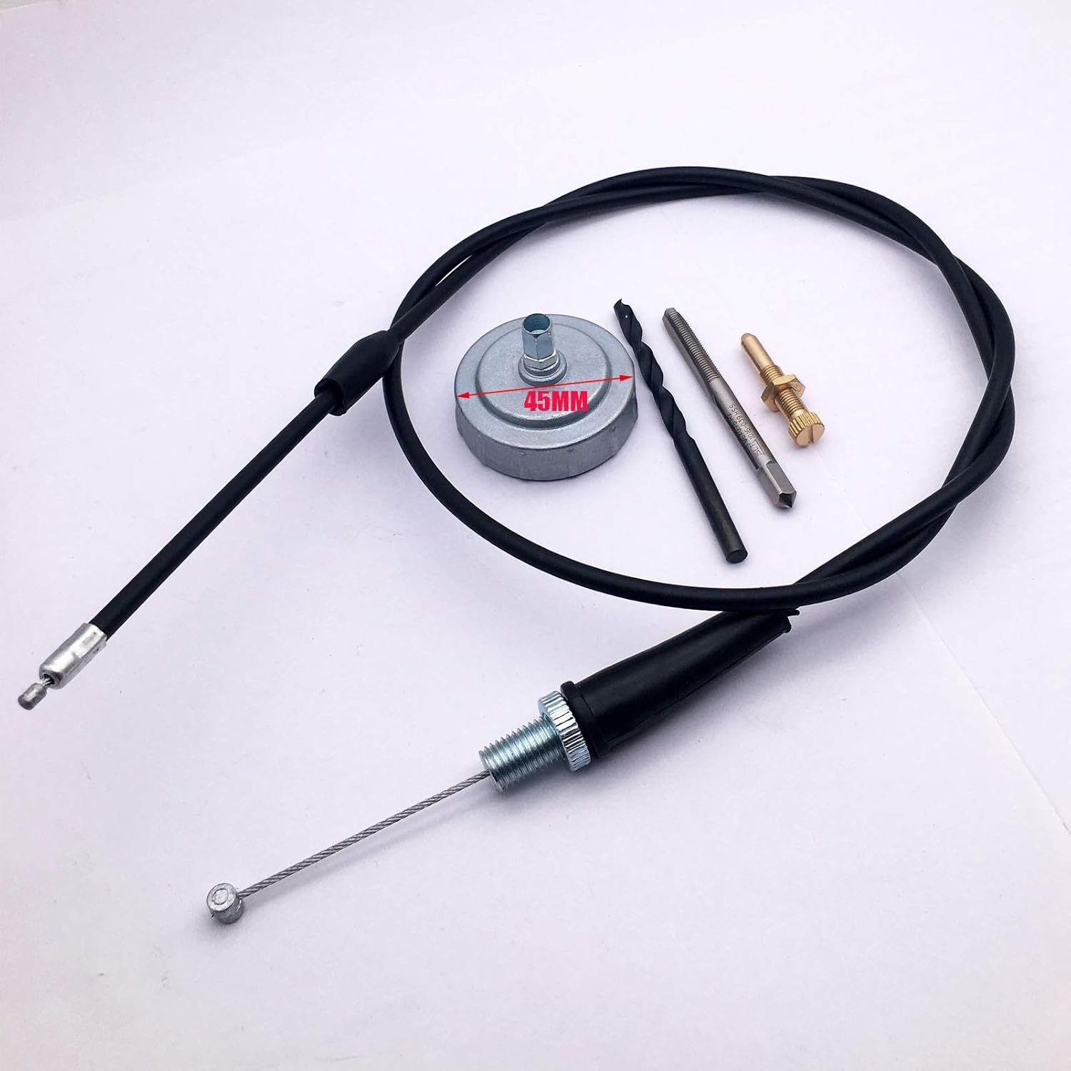 Aokus Throttle Cable and Carb Cap and Idle Adjuster Screw