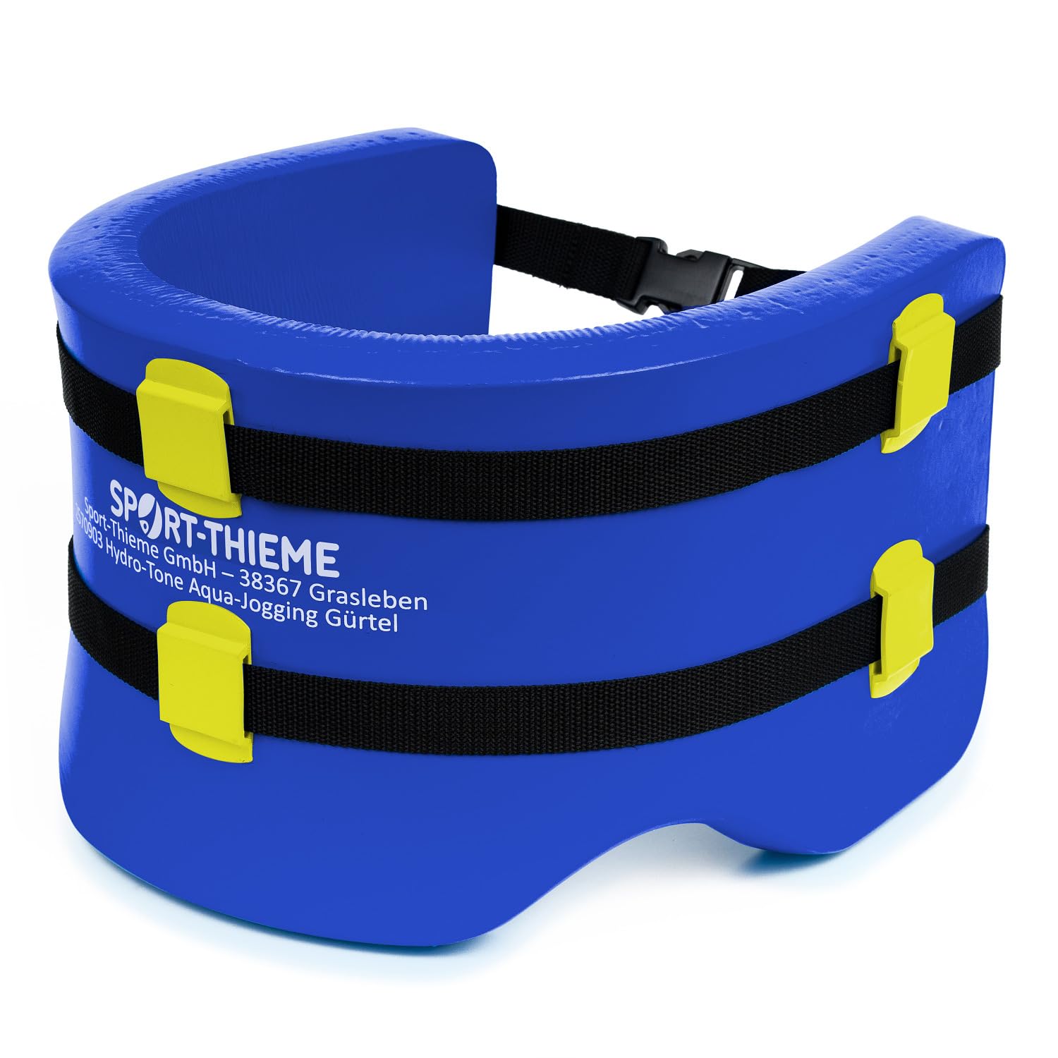 Sport-Thieme Aqua Jogging Schwimmgürtel Hydro-Tone 2.0 | Bauchgürtel für Aquajogging, Aquafitness | Snap-In Verschluss | Bis 100 kg | Spezialschaumstoff | Blau | Markenqualität