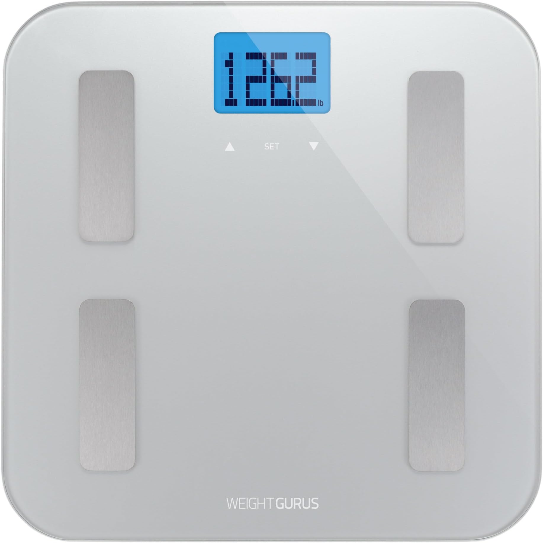 - Digital Body Fat Scale with Large Backlit LCD and Smartphone Tracking (Silver)