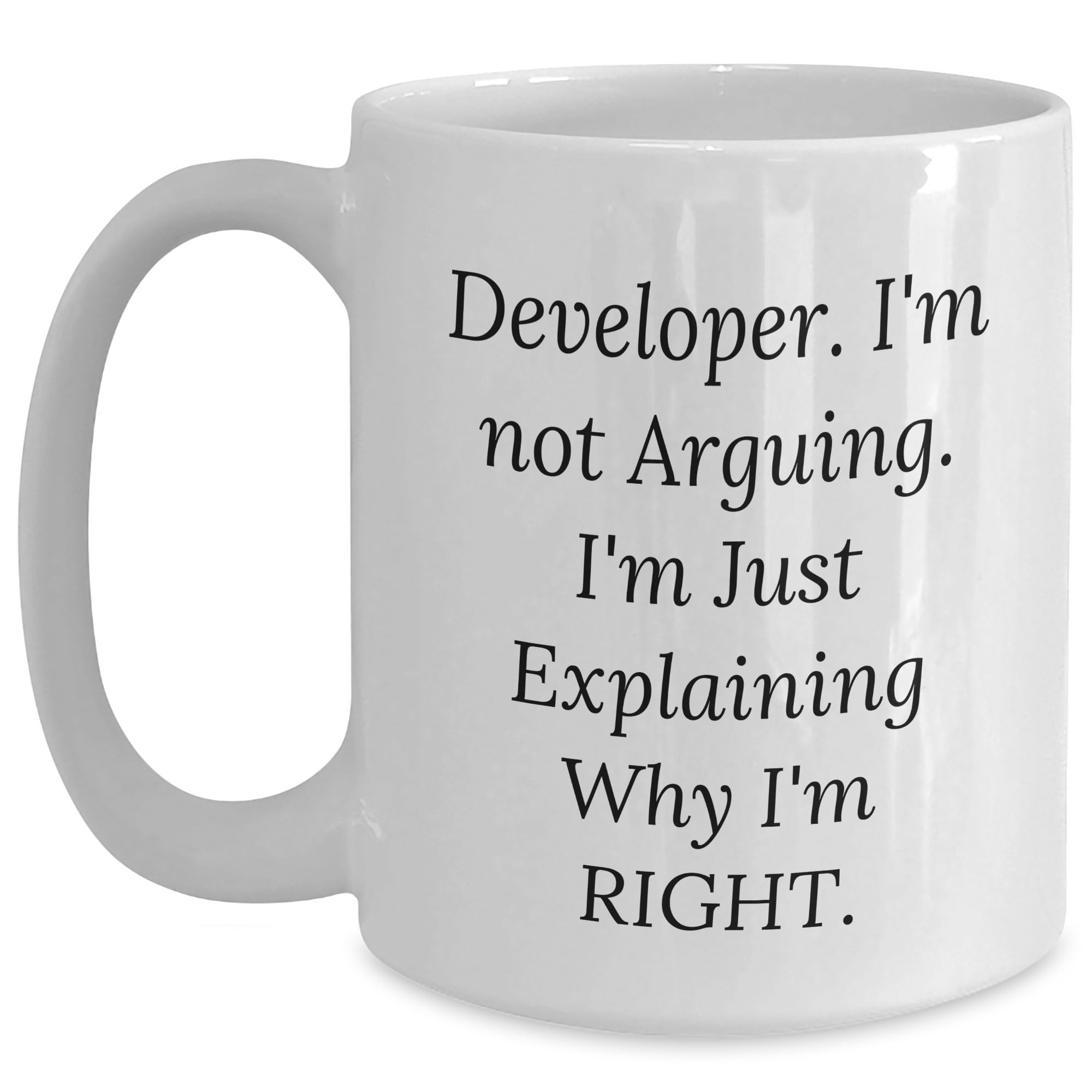 Developer Gifts: Funny Christmas Unique Mugs for Computer Programmer Friends and Coworkers, Inspirational Tech Enthusiast Coffee Mug for Developer Appreciation