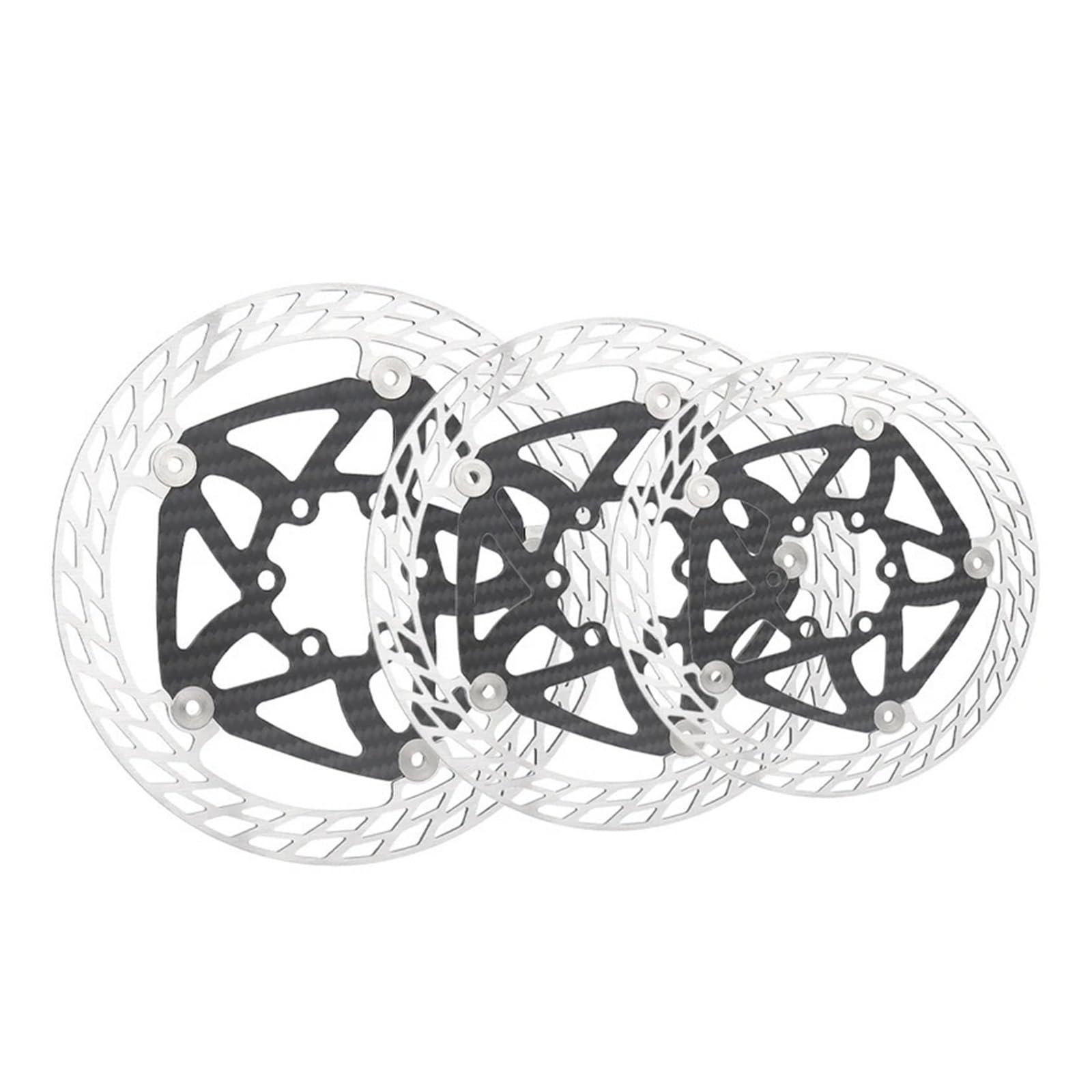 Rotore del freno a disco for bicicletta, fibra di carbonio, 6 bulloni | 140/160/180mm, for MTB e bici da strada