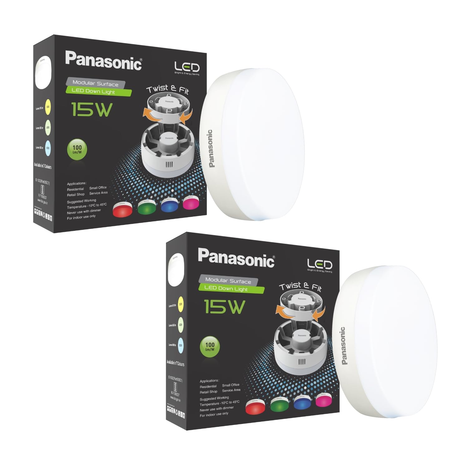 Panasonic 15W LED Twist Downlight - Natural Daylight -18
